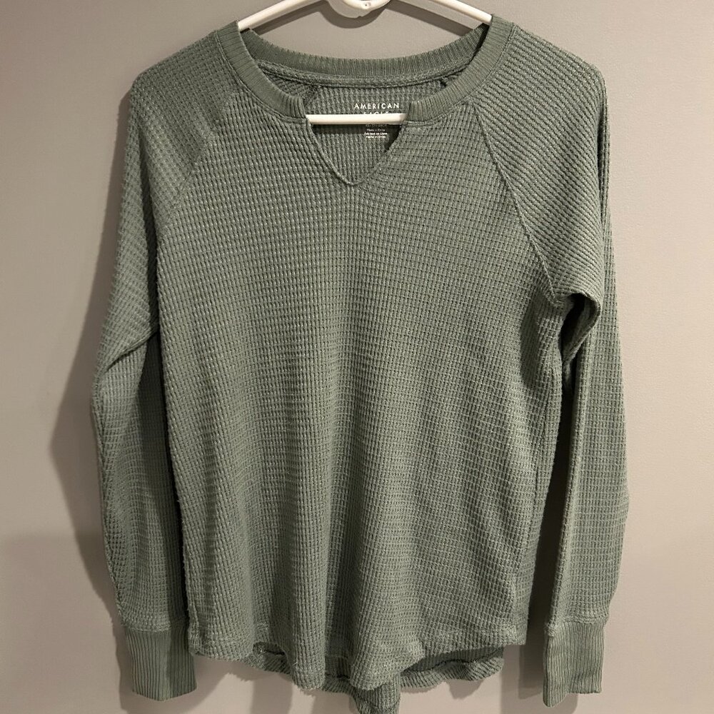 American Eagle Henley Type Shirt